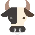 Dairy Cow SVG Icon